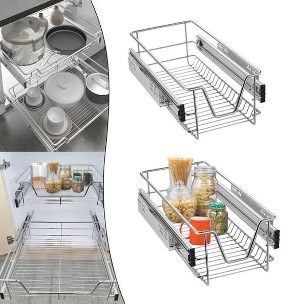 Teleskoplådor - LZQ - 30cm - Set om 2 - Praktisk förvaring - Kök och sovrum