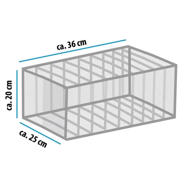 Myk oppbevaringsboks for garderobe - 9 rom - hvit
