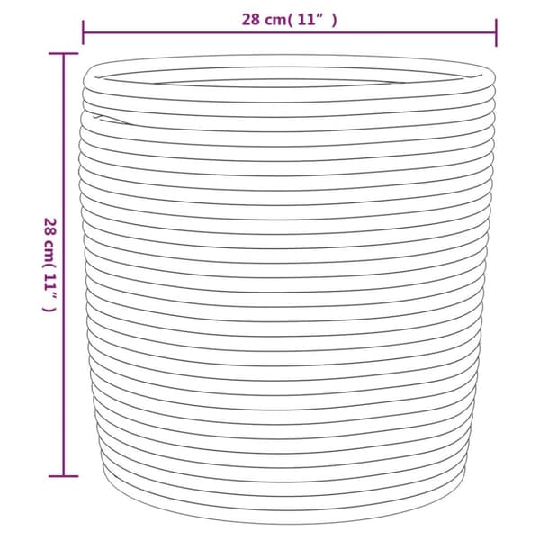 vidaXL opbevaringskurve 2 stk. Ø28x28 cm bomuld brun og hvid