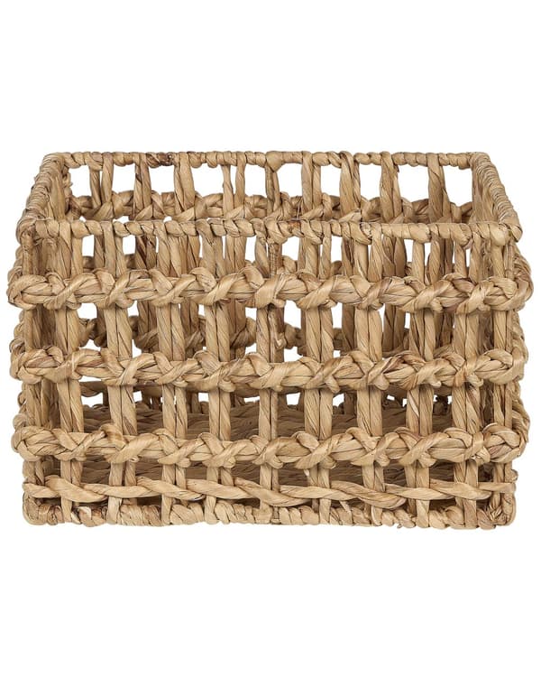 Sett med 2 kurver Lys vannhyacint Metallramme Håndlaget Hjemmetilbehør Liten Oppbevaring Boho Rustikk Stil Stue Soverom