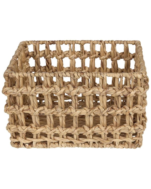 Sett med 2 kurver Lys vannhyacint Metallramme Håndlaget Hjemmetilbehør Liten Oppbevaring Boho Rustikk Stil Stue Soverom