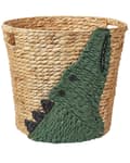Miniatyrbild 1 av 5: Korg Krokodil Naturlig Grön Vattenhyacint Vävd Leksakskorg Tillbehör för Barnrum