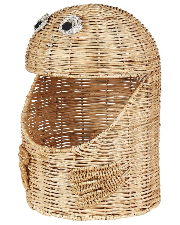 Kurv Naturlig rotting 24 x 24 cm Monster Småoppbevaring Korg Bohemsk stil Barnerom Tilbehør