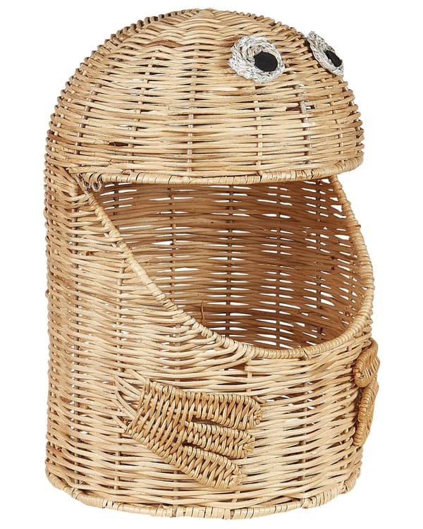Kurv Naturlig rotting 24 x 24 cm Monster Småoppbevaring Korg Bohemsk stil Barnerom Tilbehør
