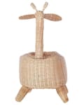 Miniatyrbillede 4 af 9: Kurv naturfarvet 33 x 35 cm rattan girafformet børn håndlavet boho moderne