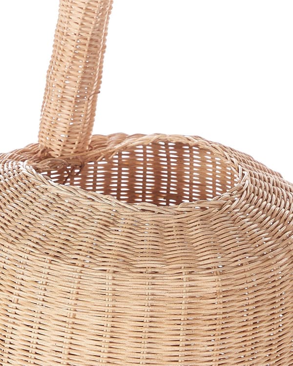 Kurv naturfarvet 33 x 35 cm rattan girafformet børn håndlavet boho moderne