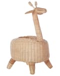 Miniatyrbillede 1 af 9: Kurv naturfarvet 33 x 35 cm rattan girafformet børn håndlavet boho moderne