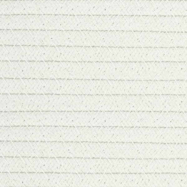 opbevaringskurv Ø40x35 cm bomuld beige og hvid