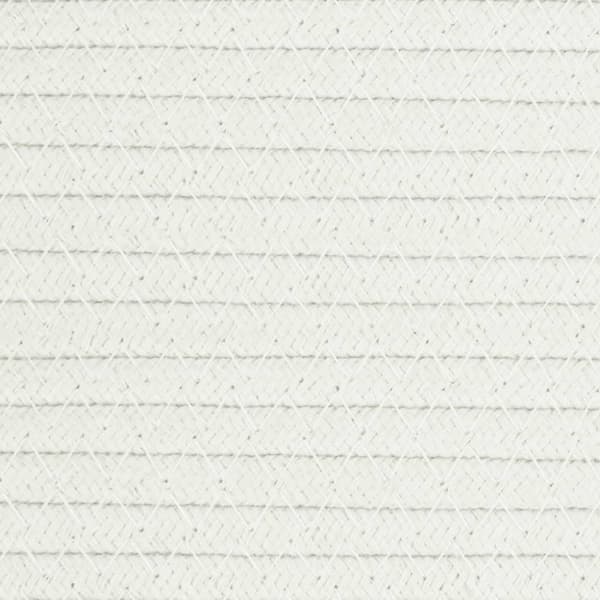 opbevaringskurv Ø40x25 cm bomuld beige og hvid