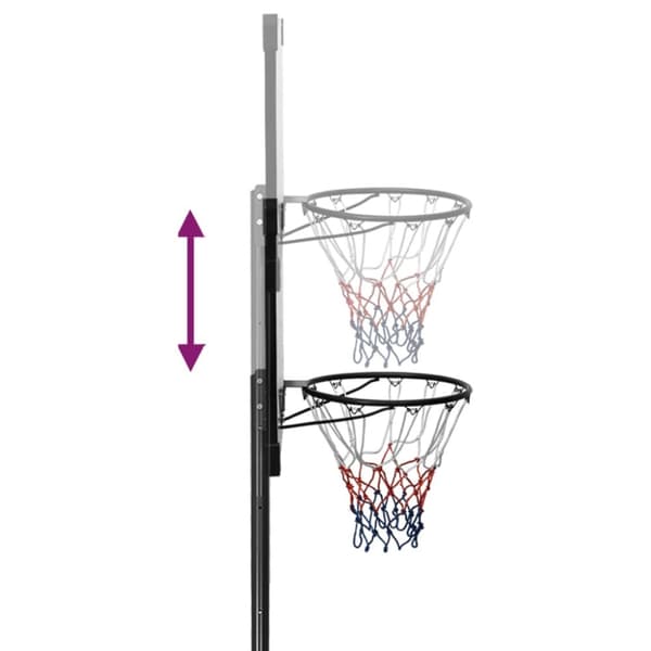 Basketkorg transparent 235-305 cm polykarbonat