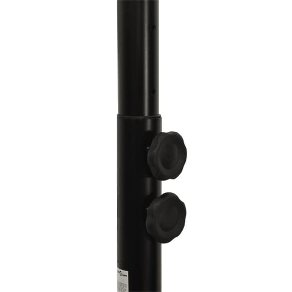 basketballstativ med plade 216-250 cm polycarbonat transparent