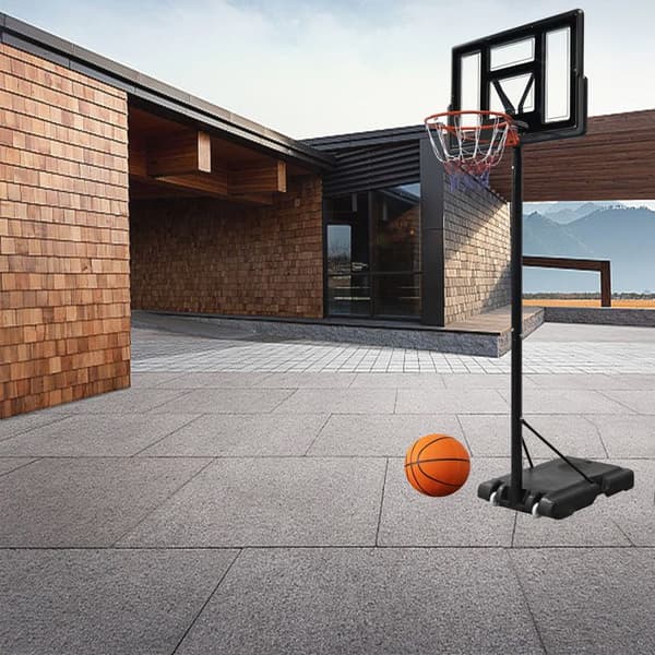 Basketkorg - LZQ - Justerbar 230-305 cm - Legerat stål - Ballastbar bas - Med kula och pump