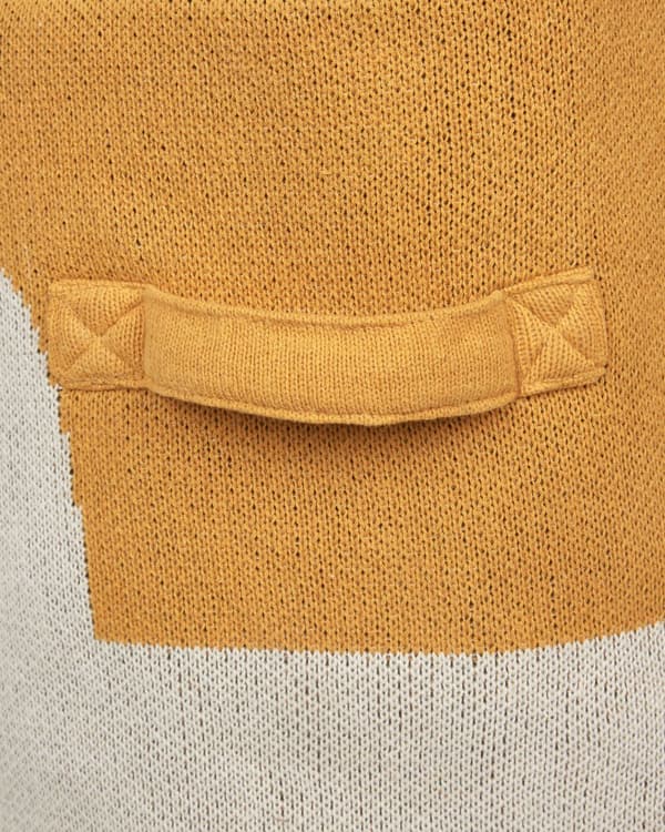 Kurv Beige Orange Bomuld H 40 cm Rund Opbevaringskurv Ræv Design med Hank til Legetøj Børneværelse