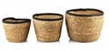 Miniatyrbild 1 av 2: BALI Set med 3 KORGAR 33x33xH:27/27x27xH:24/25x25xH:21cm