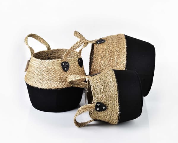 BALI SET MED 3 KORGAR L30x38xh34cm, M28x32xh28cm, B23x26xh24cm