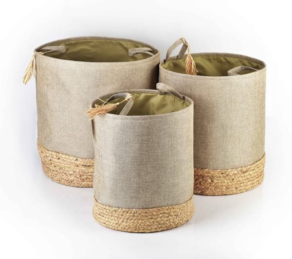 AMPARO SET MED 3 KORGAR L42xh46cm, M39xh42cm, B34xh38cm