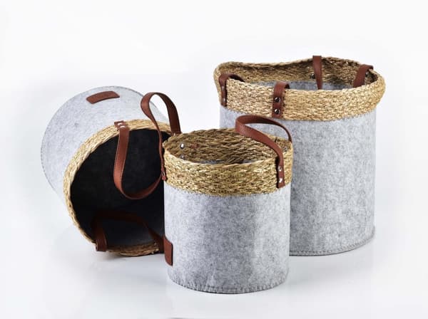 AMPARO SET MED 3 KORGAR 28xH28CM, 24xH24CM 20xH20CM