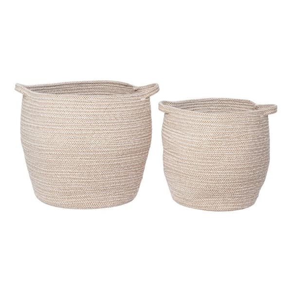 Lamas korgset med 2 beige bitar.