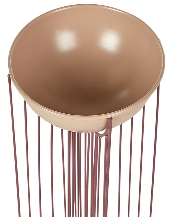 Blomkruka med Växtställ 2 st Rosa Järn 55 / 45 cm Inomhus Metall Blomkrukor Modern Industriell Stående Kruka