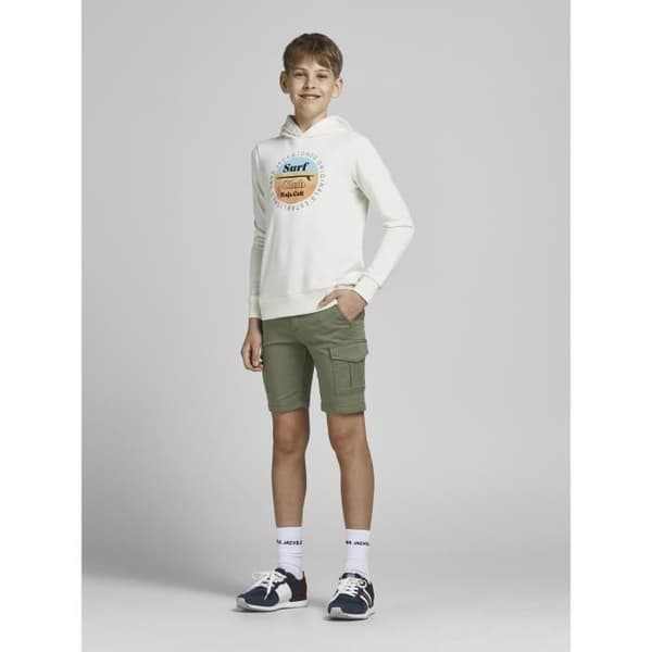 Hoodie Barn - Jack &amp; Jones - Jpstjoe JjAkm - Grön - 10 år - Känguruficka