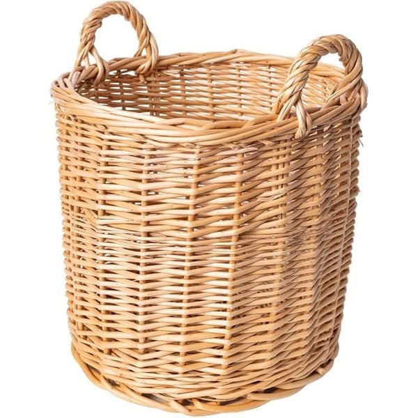 Creative Home Wicker Basket | 26 x 26 x 30 cm (+-- 2 cm) Blomkruka Förvaring | Flätad blomkruka | För frukt eller tvätt