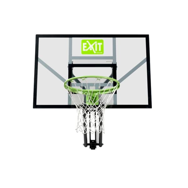 EXIT Galaxy vægmonteret basketballbagplade - grøn/sort