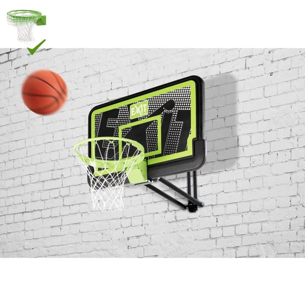 EXIT Galaxy väggmonterad basketkorg med dunkring - black edition