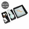 Miniatyrbild 2 av 4: Adria Black Bath Trash, set med 4, dekorativ förvaring och organisation i storlekarna S, M och L för kök, badrum
