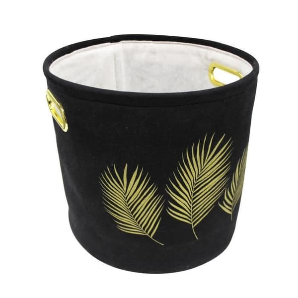 Korg - DOUCEUR D'INTERIEUR - Orbella svart tryck - 30 x ht 28 cm - Polycotton - Ej anpassningsbar