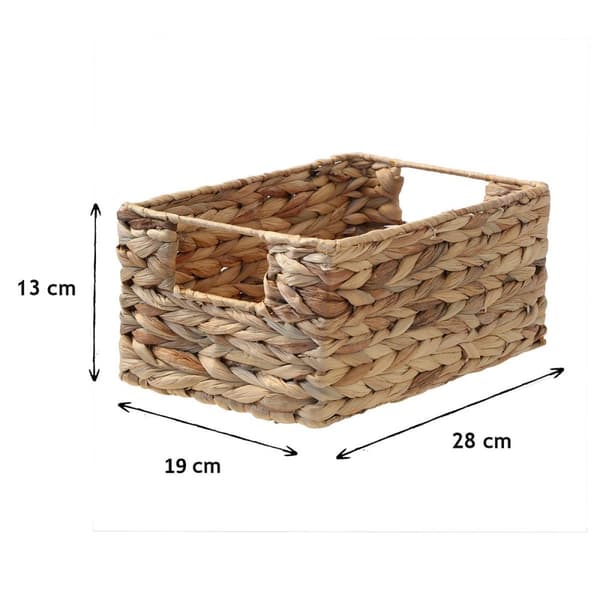 Vattenhyacintkorg med metallram - höjd 13 cm