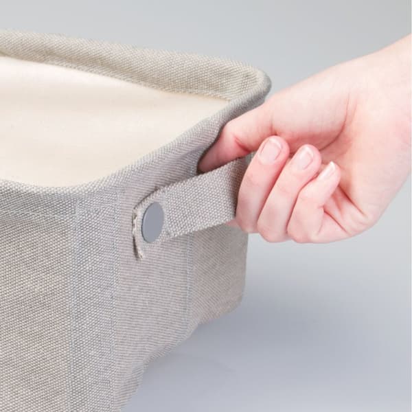 Rektangulär förvaringskorg 22x34cm vävt papper