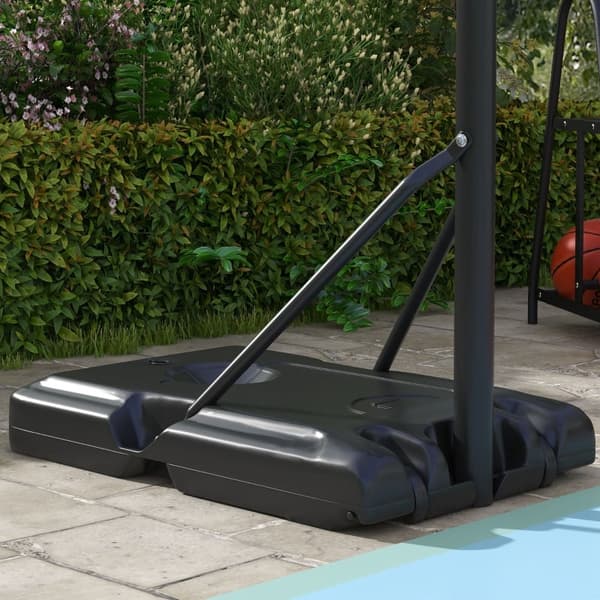 Rootz Basketball Hoop - Justerbart sportsudstyr - Mobilt stativ - Vejrbestandigt - 71 cm x 2,5 cm x 45 cm - Perfekt til alle aldre og færdighedsniveau