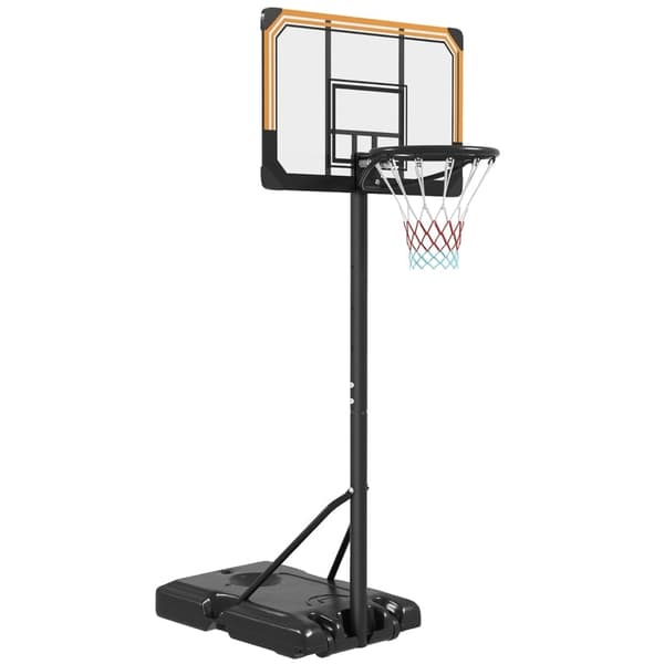Rootz Basketball Hoop - Justerbart sportsudstyr - Mobilt stativ - Vejrbestandigt - 71 cm x 2,5 cm x 45 cm - Perfekt til alle aldre og færdighedsniveau