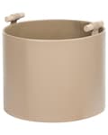 Miniatyrbilde 7 av 9: Sett med 3 kurver Beige Kunstskinn Håndlaget Håndtak Ulike størrelser Moderne design Småoppbevaring