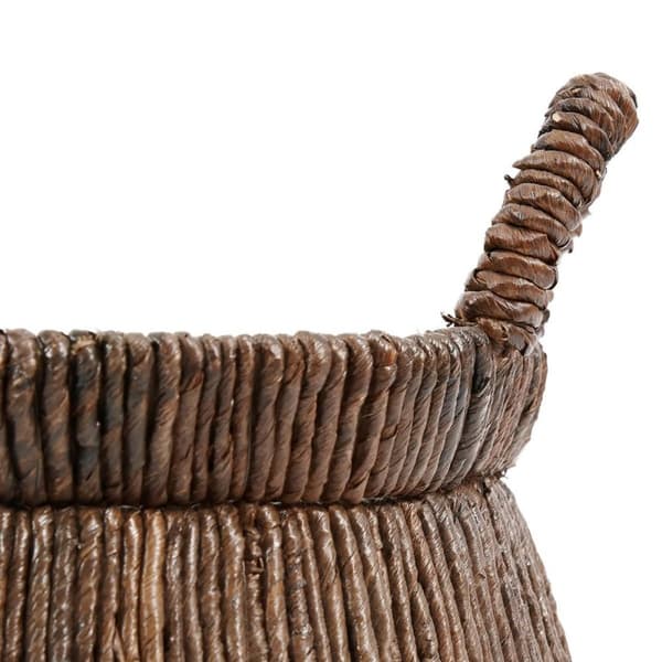 Rootz Chizara Basket - Förvaringskorg - Handvävd korg - Naturliga bananblad - 42cm x 42cm x 26cm