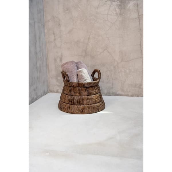 Rootz Chisomo Basket - Håndvævet opbevaringskurv - Dekorativ beholder - Earthy Vibes - 42cm x 31cm x 42cm