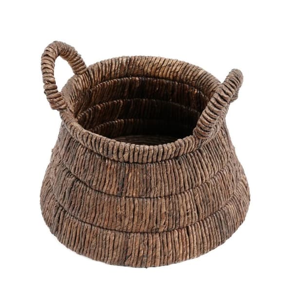 Rootz Chisomo Basket - Håndvævet opbevaringskurv - Dekorativ beholder - Earthy Vibes - 42cm x 31cm x 42cm