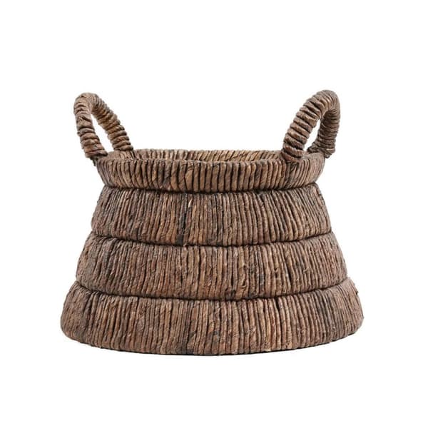 Rootz Chisomo Basket - Håndvævet opbevaringskurv - Dekorativ beholder - Earthy Vibes - 42cm x 31cm x 42cm