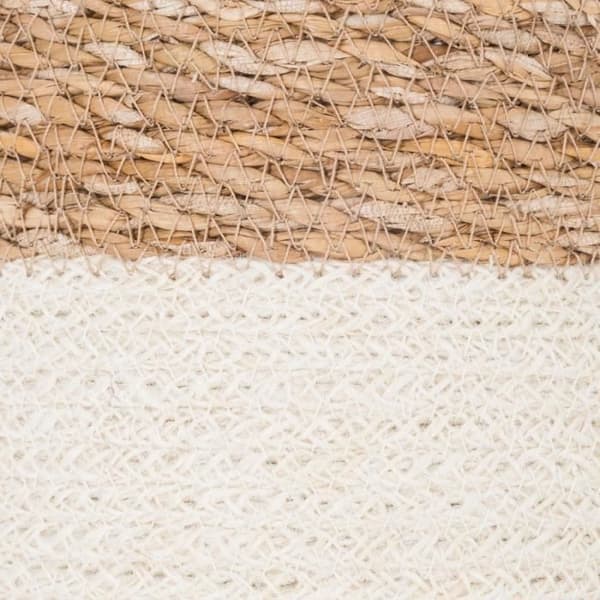 Set med 4 korgar i jute - S: Ø 18 x H. 18 cm - M: Ø 21 x H. 21 cm - L: Ø 24 x H. 24 cm - XL: Ø 27 x H. 27 cm - Vit