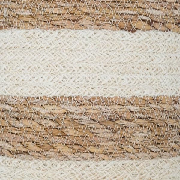 Set med 4 korgar i jute - S: Ø 18 x H. 18 cm - M: Ø 21 x H. 21 cm - L: Ø 24 x H. 24 cm - XL: Ø 27 x H. 27 cm - Vit