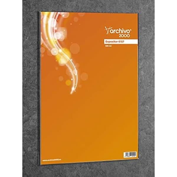 ARCHIVO 2000-6157CSTP väggstöd i transparent polystyren DIN A3
