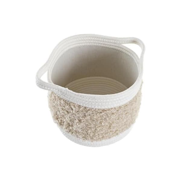 set med bomullskorgar för barn (34 x 34 x 27 cm) (3 stycken) - Färg: BEIGE
