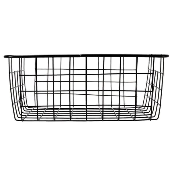 Korg för frukt och grönsaker, svart korg, tallrik, skål, loft
