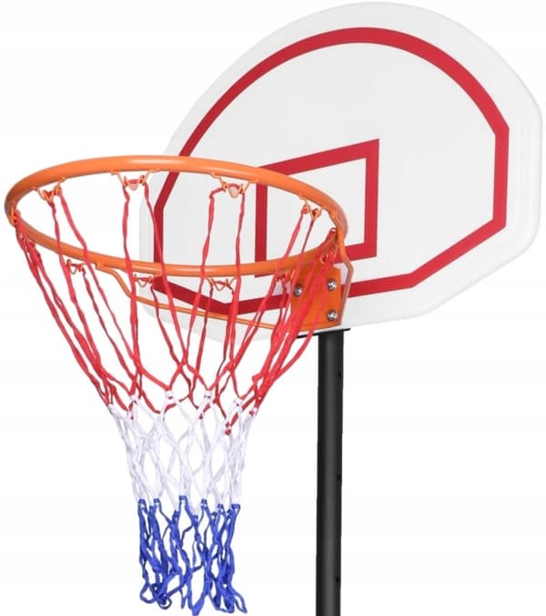 Basketkorgstativ justerbart på hjul mobil 205cm