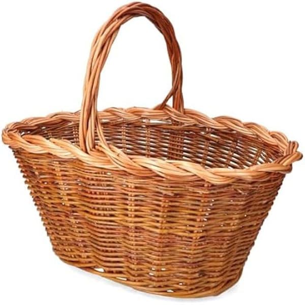 Flätad korg - EDM - Flerfärgad - 45 x 30 x 23 cm - Naturfiber - För vuxna