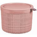 Miniatyrbild 1 av 2: Förvaringslåda - CURVER - Jute Box - Rosa - 2L - Diameter 17,1 cm - Höjd 12,6 cm
