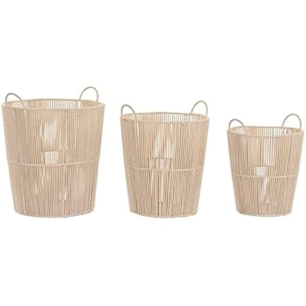 Korgsats - DKD HEMINNREDNING - Standard - Bomull - Metall - Beige