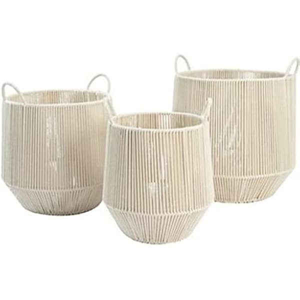 Korgsats - DKD HEMINNREDNING - Standard - Bomull - Metall - Beige