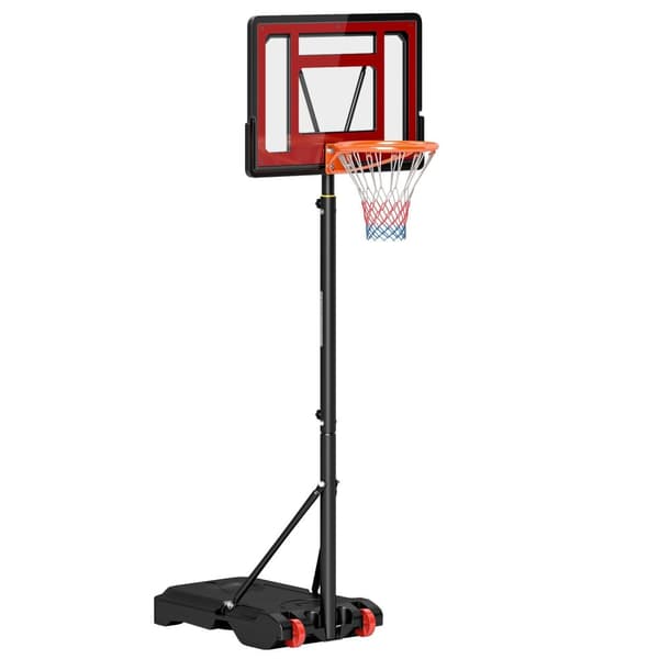 Rootz Säädettävä koripallojalusta - rullattava vanne - vapaasti seisova asetettu - korkeus säädettävä - 75L x 45W x 205-261H CM