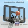 Miniatyrbillede 5 af 11: Rootz Wall Montered Basketball Hoop - Tear Resistent Net - Weather Resistant - Holdable - 110x75 cm Shatterproof Backboard - Indendørs udendørs brug